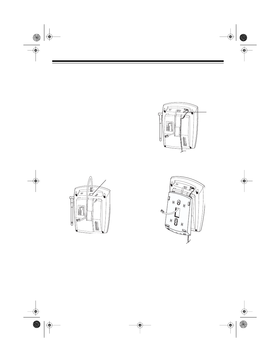 Mounting the base on a wall plate | Radio Shack ET-919 User Manual | Page 8 / 24