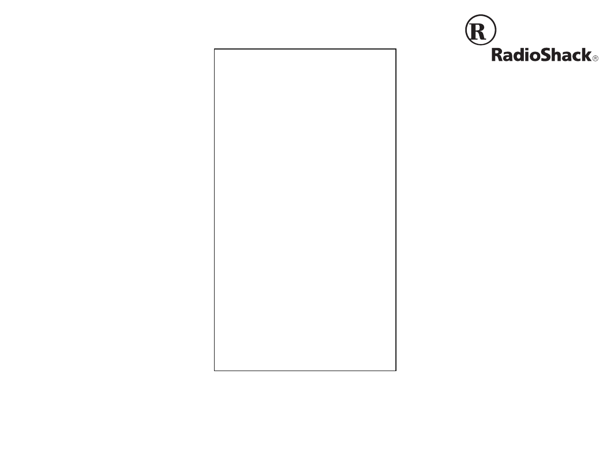 Radio Shack ET-899 User Manual | 2 pages