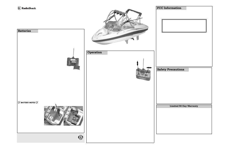 Radio Shack AR230 User Manual | 1 page