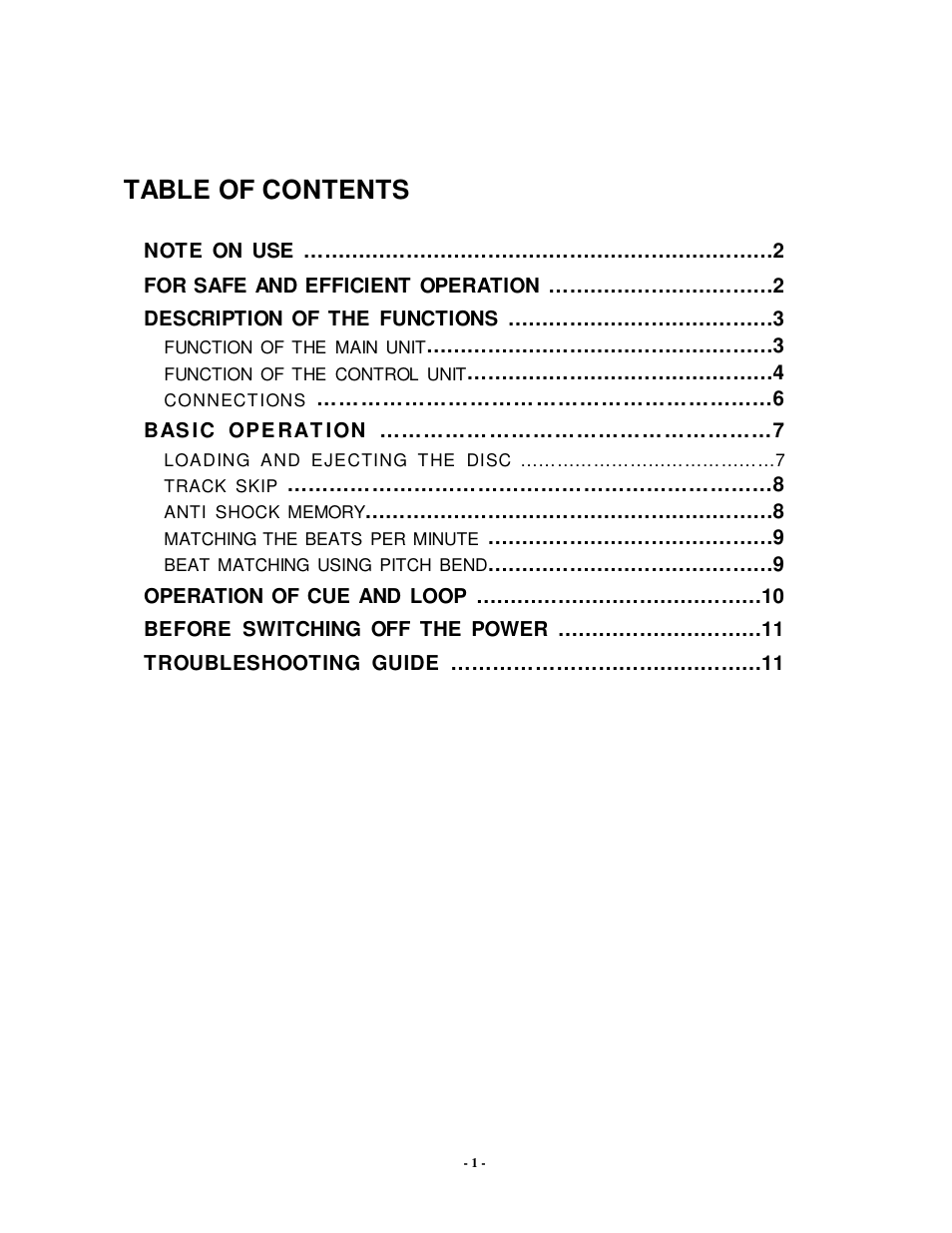 Radio Shack PDCD810 User Manual | Page 2 / 11