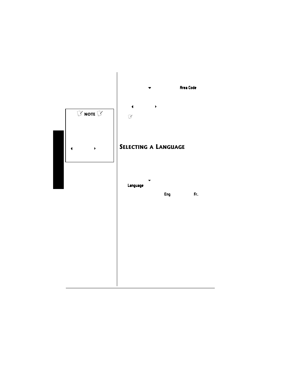 Selecting a language | Radio Shack 43-3817 User Manual | Page 14 / 40