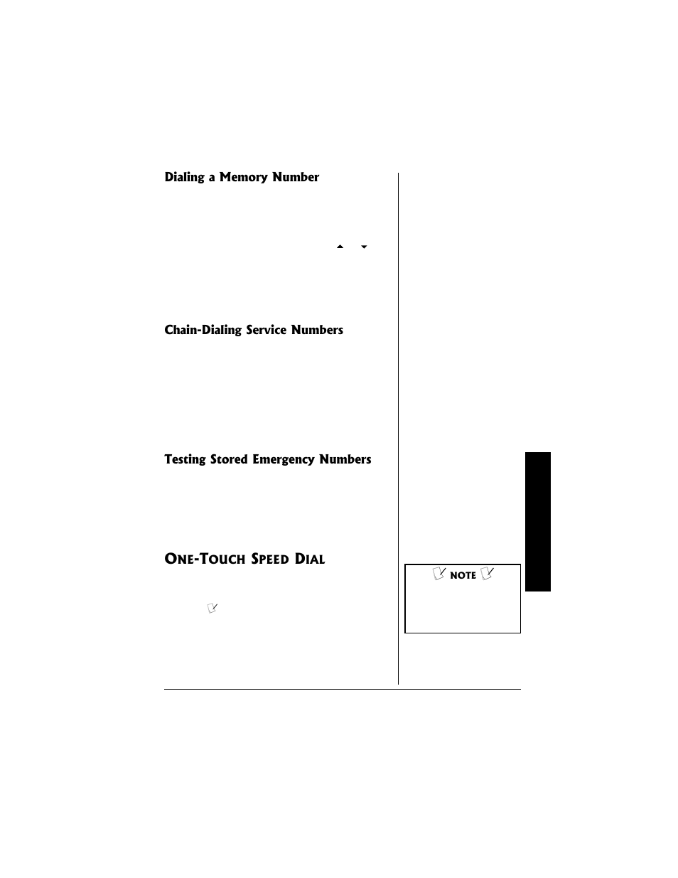One-touch speed dial | Radio Shack 43-3817 User Manual | Page 21 / 40