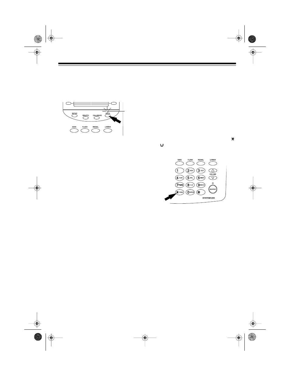 Using hold, Using tone services on a pulse line | Radio Shack 1250 User Manual | Page 13 / 24
