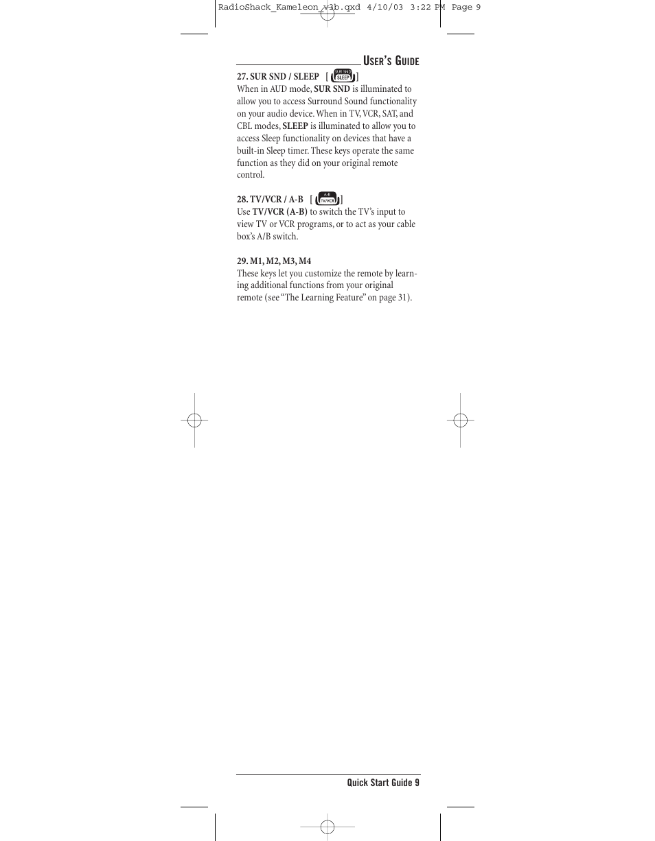 Radio Shack TOUCHSCREEN REMOTE User Manual | Page 9 / 62