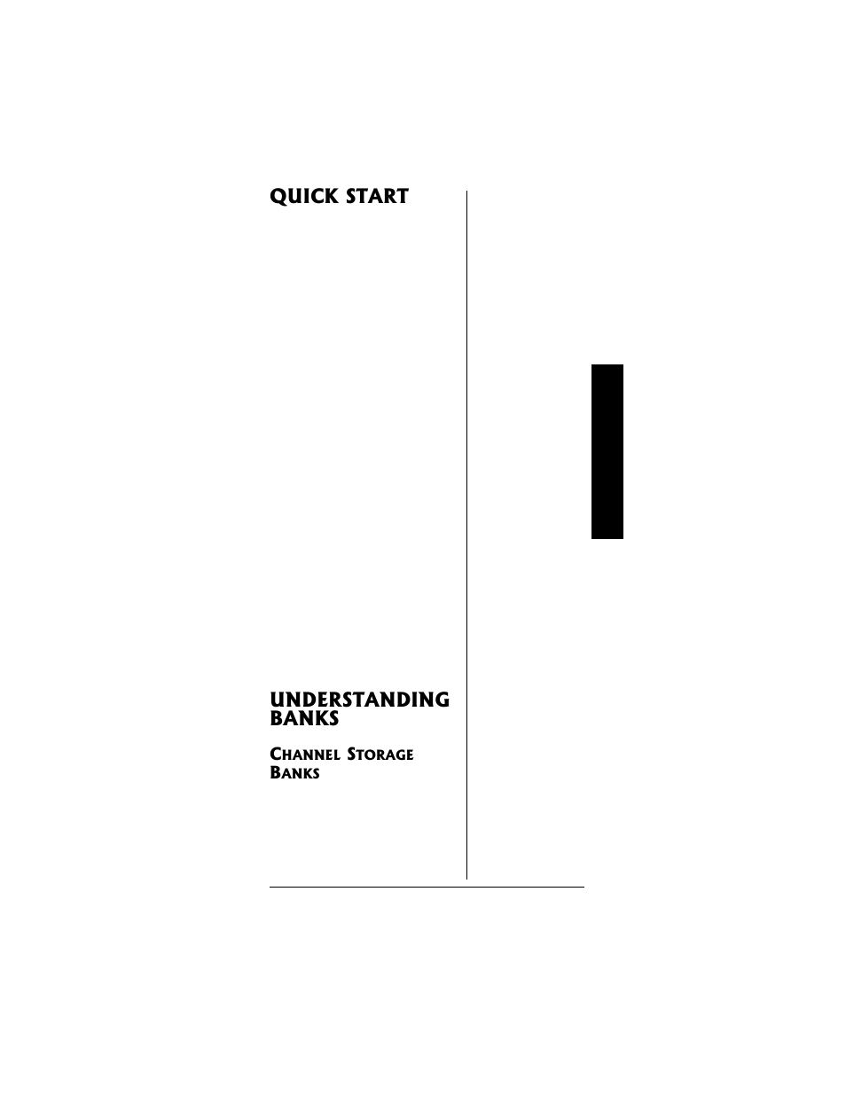 Quick start, Understanding banks | Radio Shack PRO-95 User Manual | Page 19 / 92