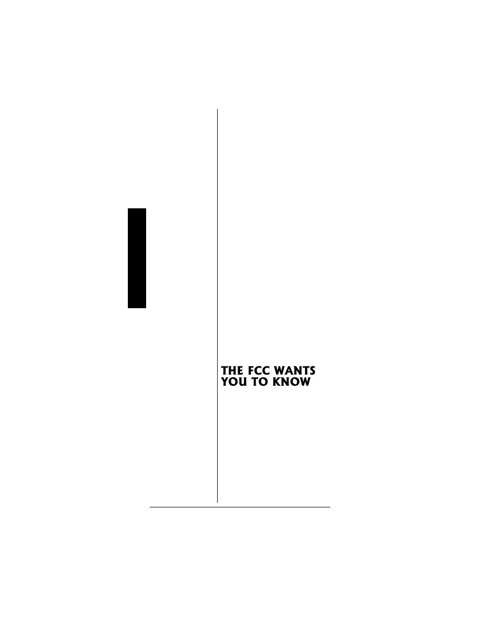 The fcc wants you to know | Radio Shack PRO-95 User Manual | Page 6 / 92