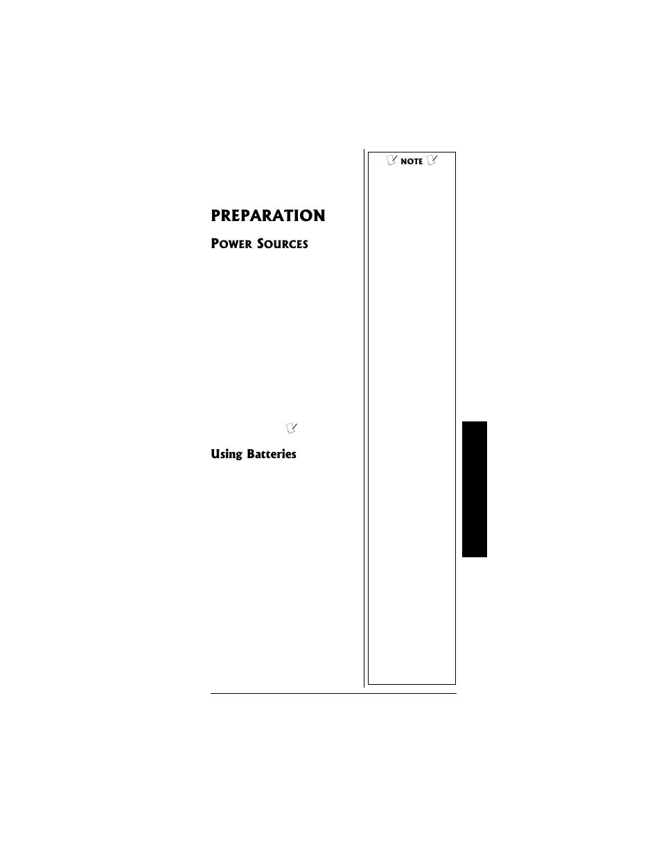 Preparation, Using batteries | Radio Shack PRO-95 User Manual | Page 9 / 92