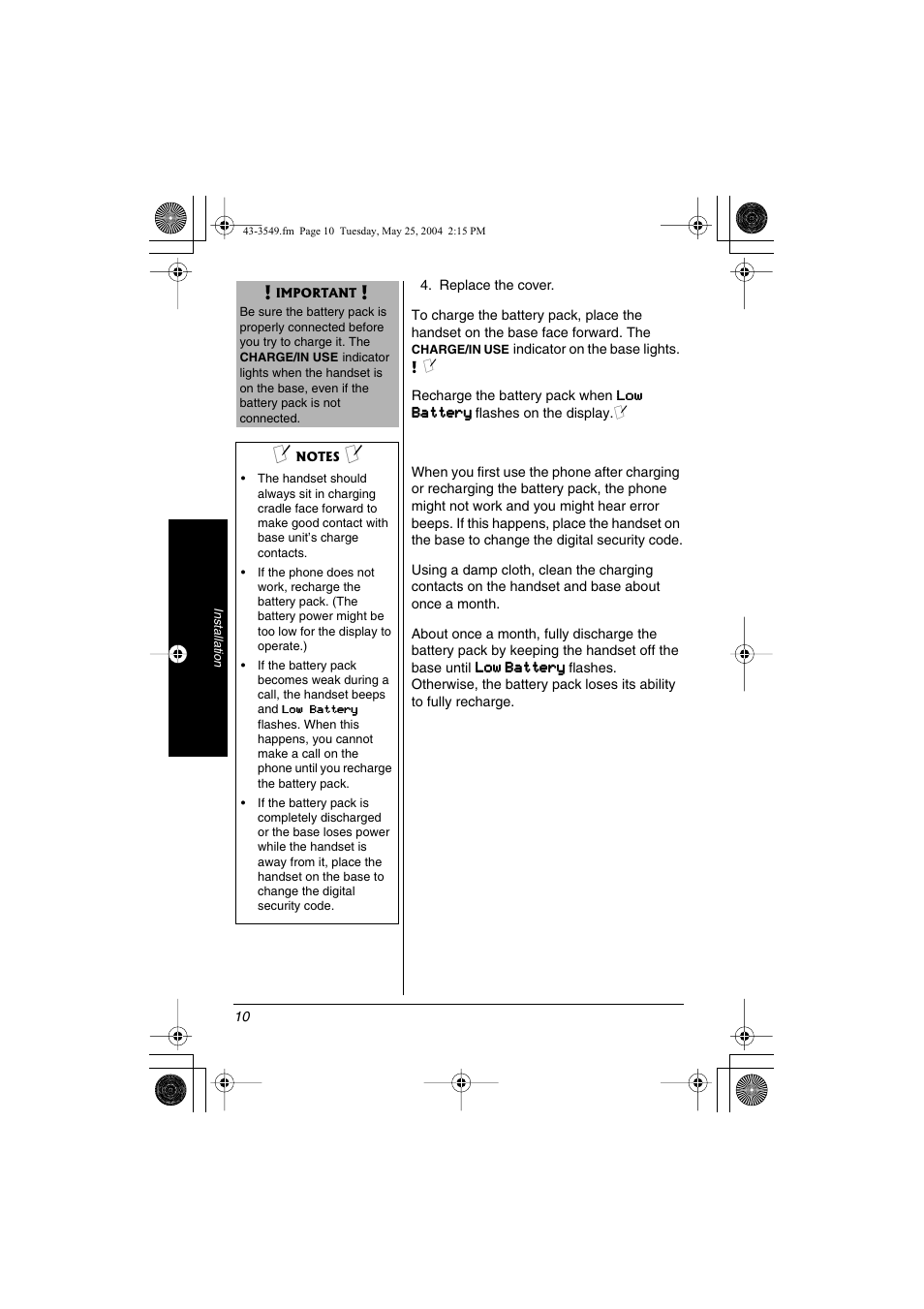 Radio Shack 43-3549 User Manual | Page 10 / 36