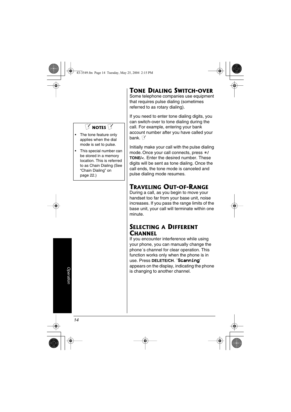 Radio Shack 43-3549 User Manual | Page 14 / 36