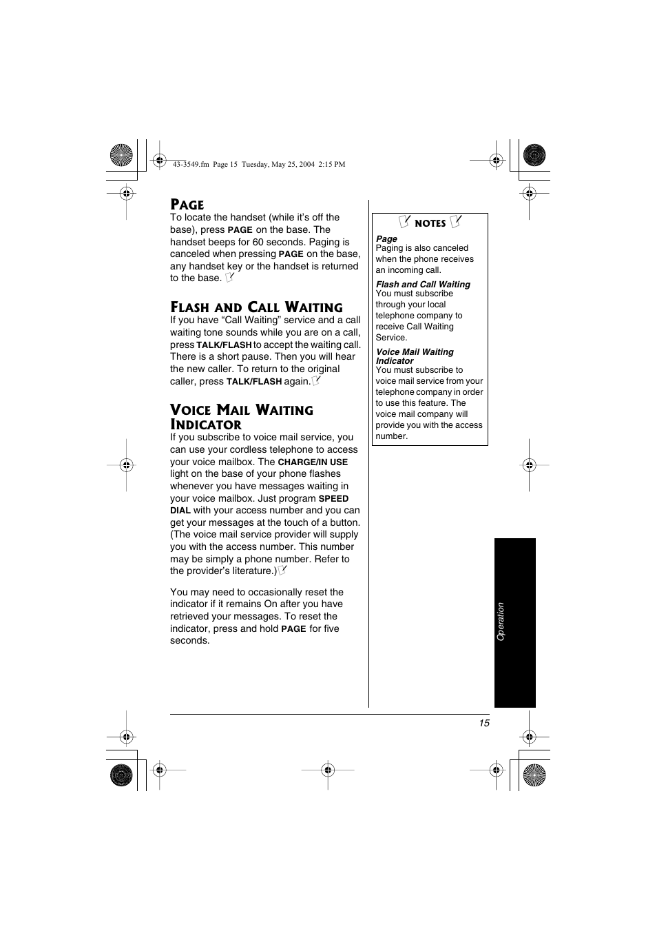 Radio Shack 43-3549 User Manual | Page 15 / 36