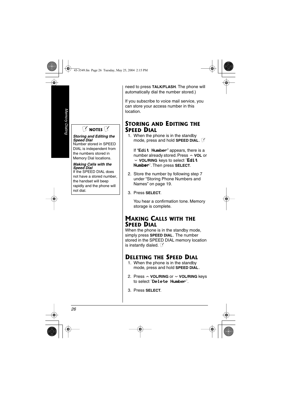 Radio Shack 43-3549 User Manual | Page 26 / 36