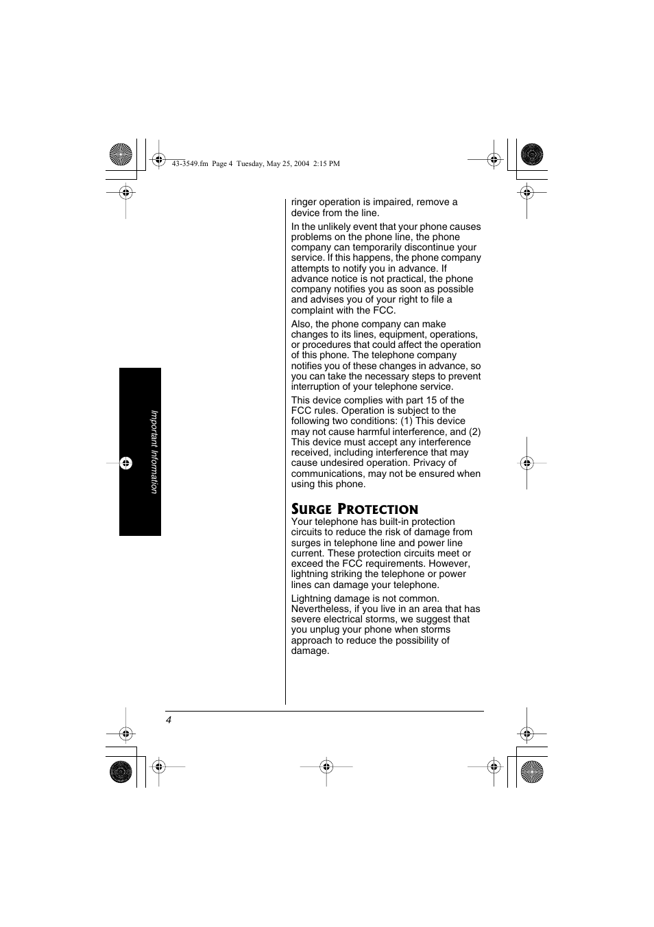 Radio Shack 43-3549 User Manual | Page 4 / 36