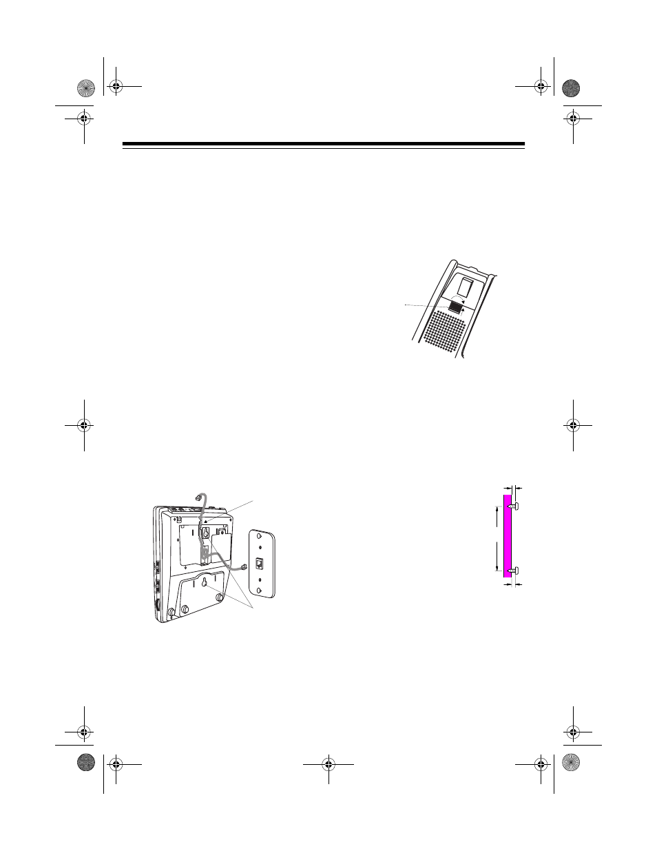 On a desk top, On a wall plate, On the wall | Radio Shack Two-Line Caller ID Phone With Speakerphone User Manual | Page 10 / 28