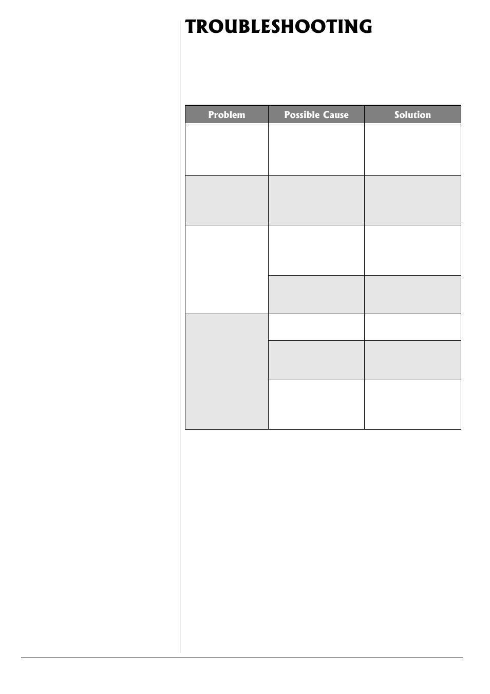 Troubleshooting | Radio Shack 32-1167 User Manual | Page 9 / 13