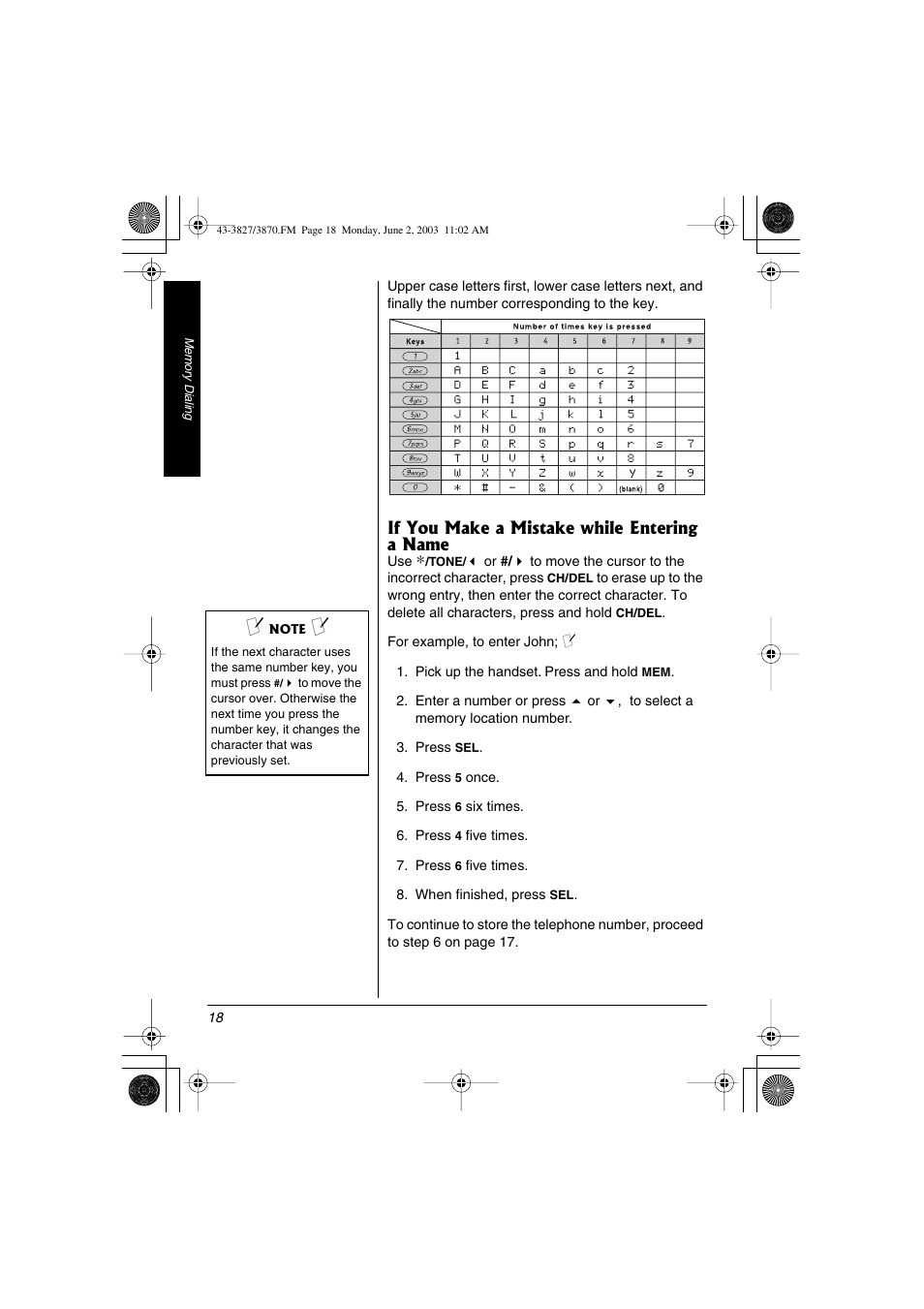 Radio Shack 43-3827 User Manual | Page 18 / 48