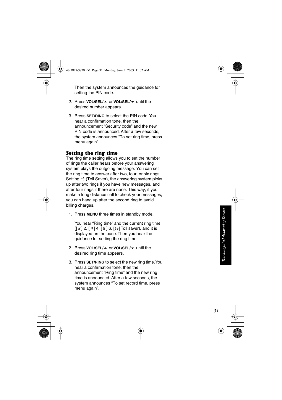 Radio Shack 43-3827 User Manual | Page 31 / 48