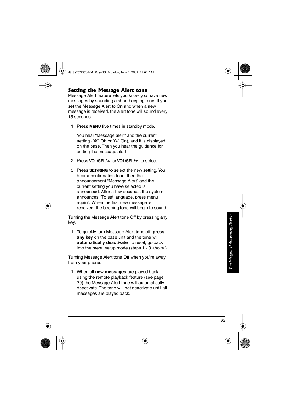 Radio Shack 43-3827 User Manual | Page 33 / 48