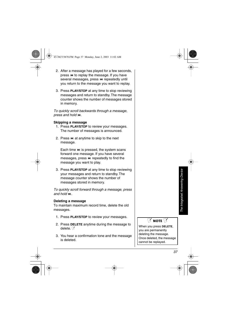 Radio Shack 43-3827 User Manual | Page 37 / 48