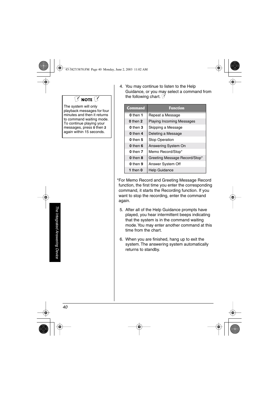 Radio Shack 43-3827 User Manual | Page 40 / 48