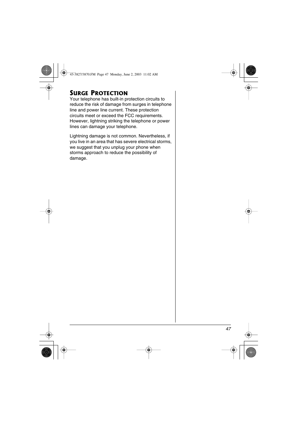 Radio Shack 43-3827 User Manual | Page 47 / 48