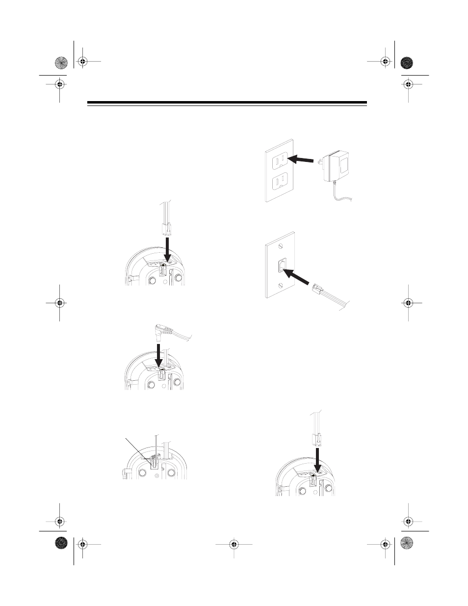 Placing the base on a desk top, Mounting the base on a wall plate | Radio Shack ET-551 User Manual | Page 6 / 24