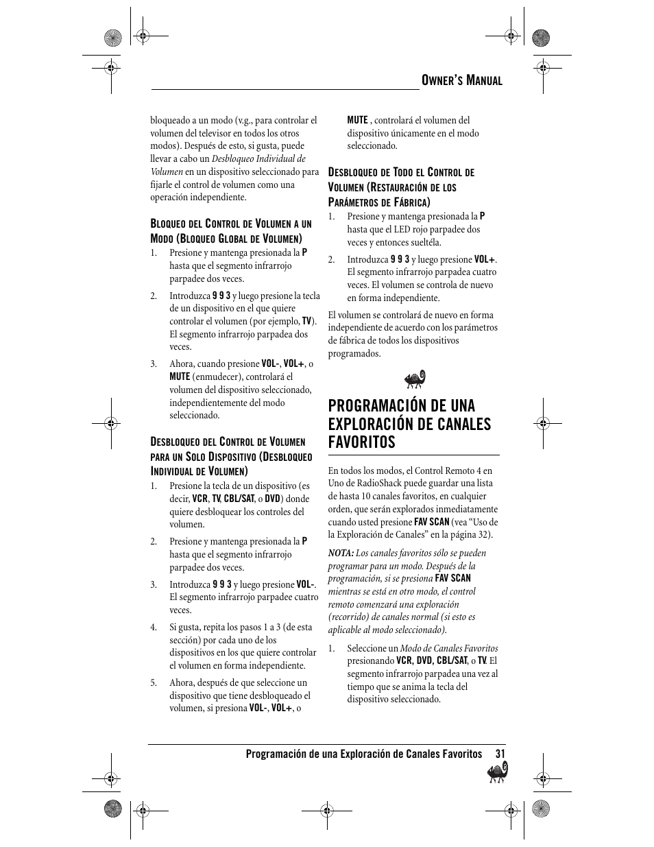 Radio Shack Kameleon 4-in-One User Manual | Page 31 / 58