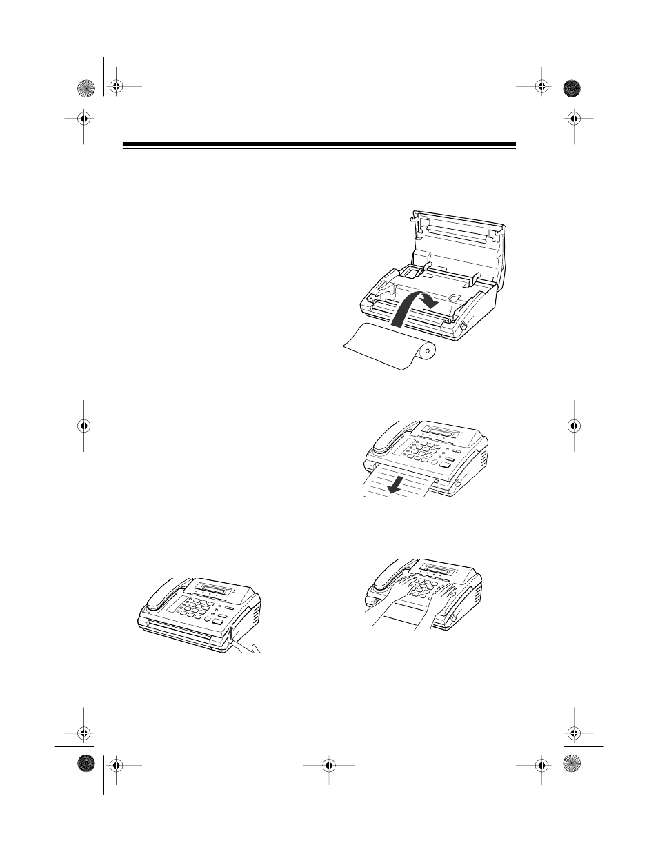 Loading and replacing paper, No paper | Radio Shack TFX-1031 User Manual | Page 10 / 36