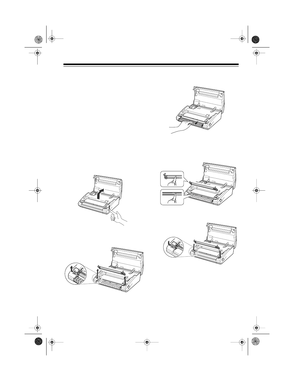 Cleaning the roller and scanning glass | Radio Shack TFX-1031 User Manual | Page 33 / 36