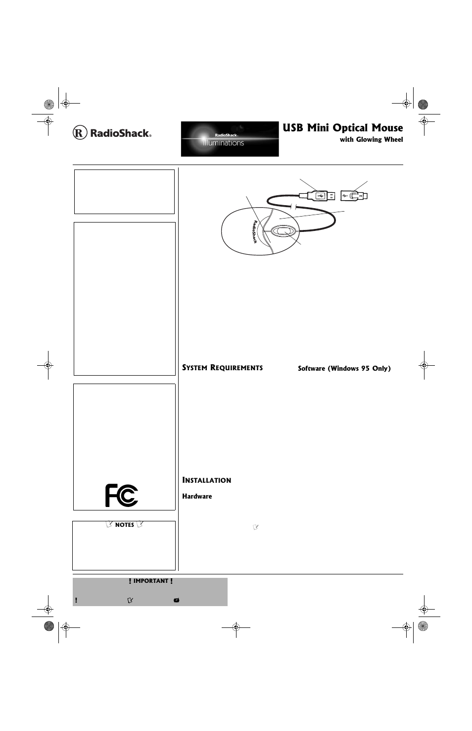 Radio Shack 26-592 User Manual | 2 pages