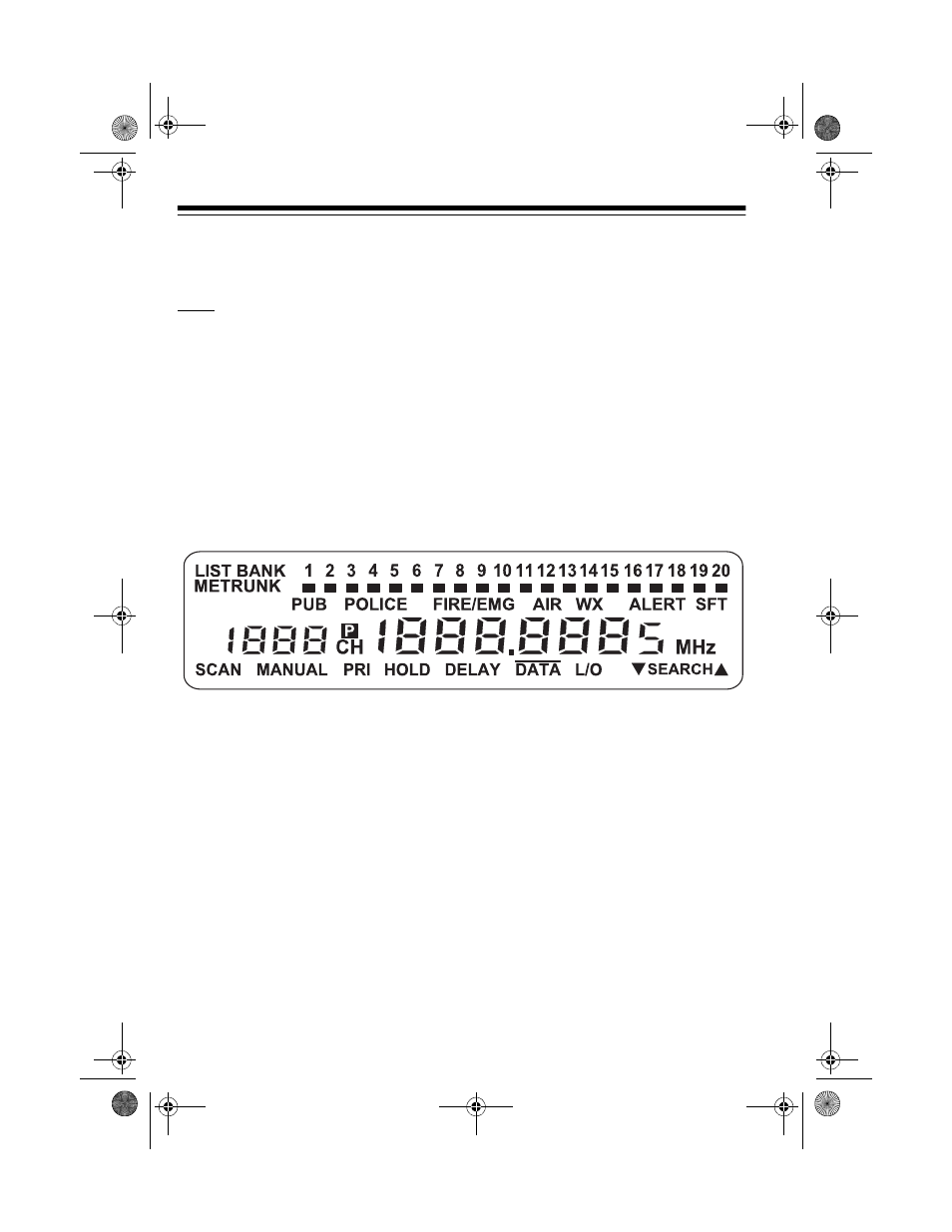 A look at the display | Radio Shack PRO-2052 User Manual | Page 14 / 72