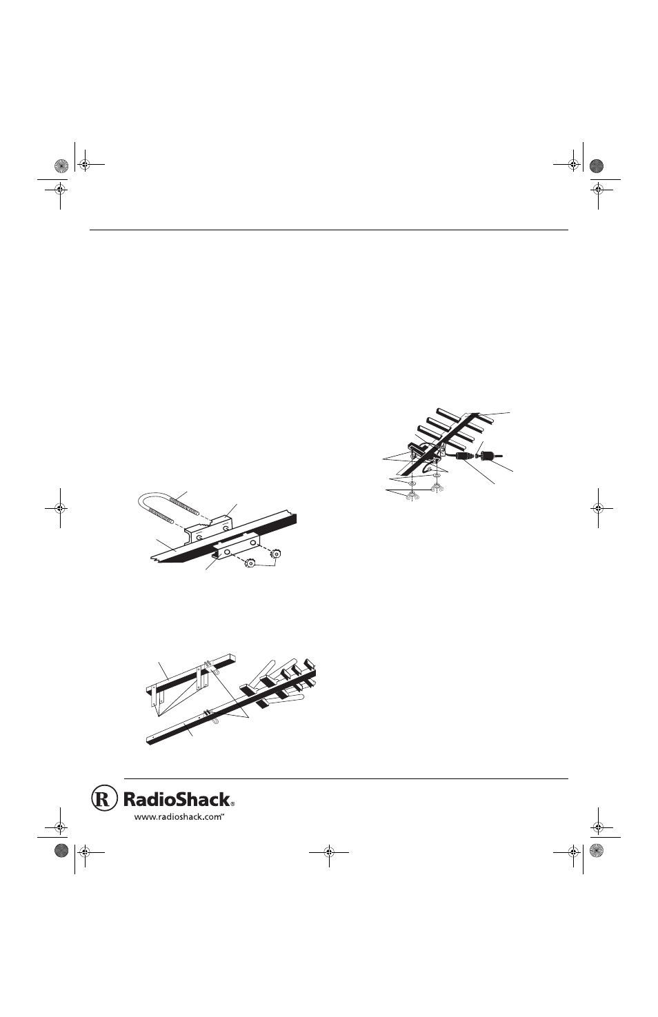 Radio Shack U-120XR User Manual | 4 pages