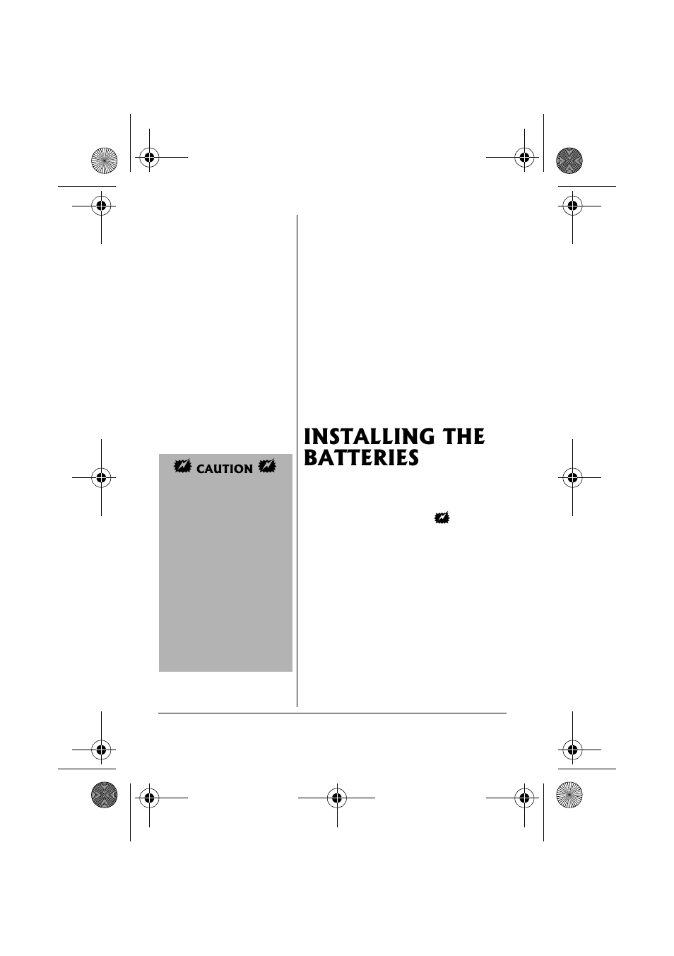 Installing the batteries | Radio Shack 63-1119 User Manual | Page 2 / 8