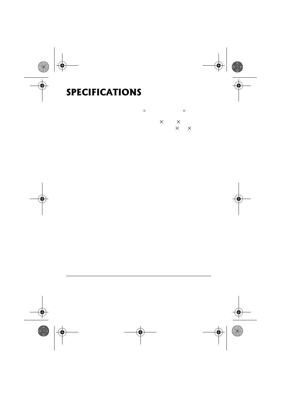 Specifications | Radio Shack 63-1119 User Manual | Page 8 / 8