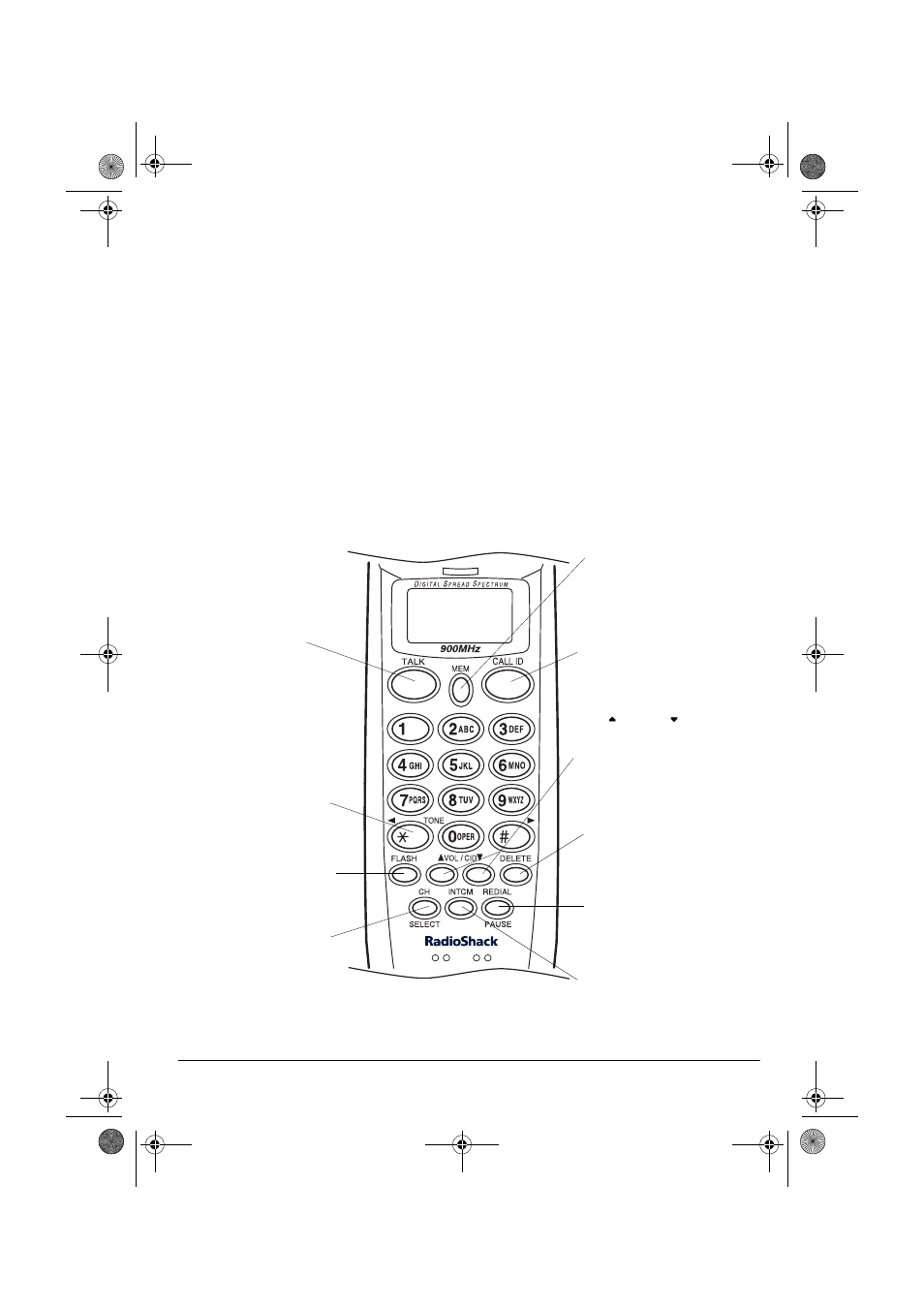A quick look at the handset | Radio Shack ET-1126 User Manual | Page 11 / 28