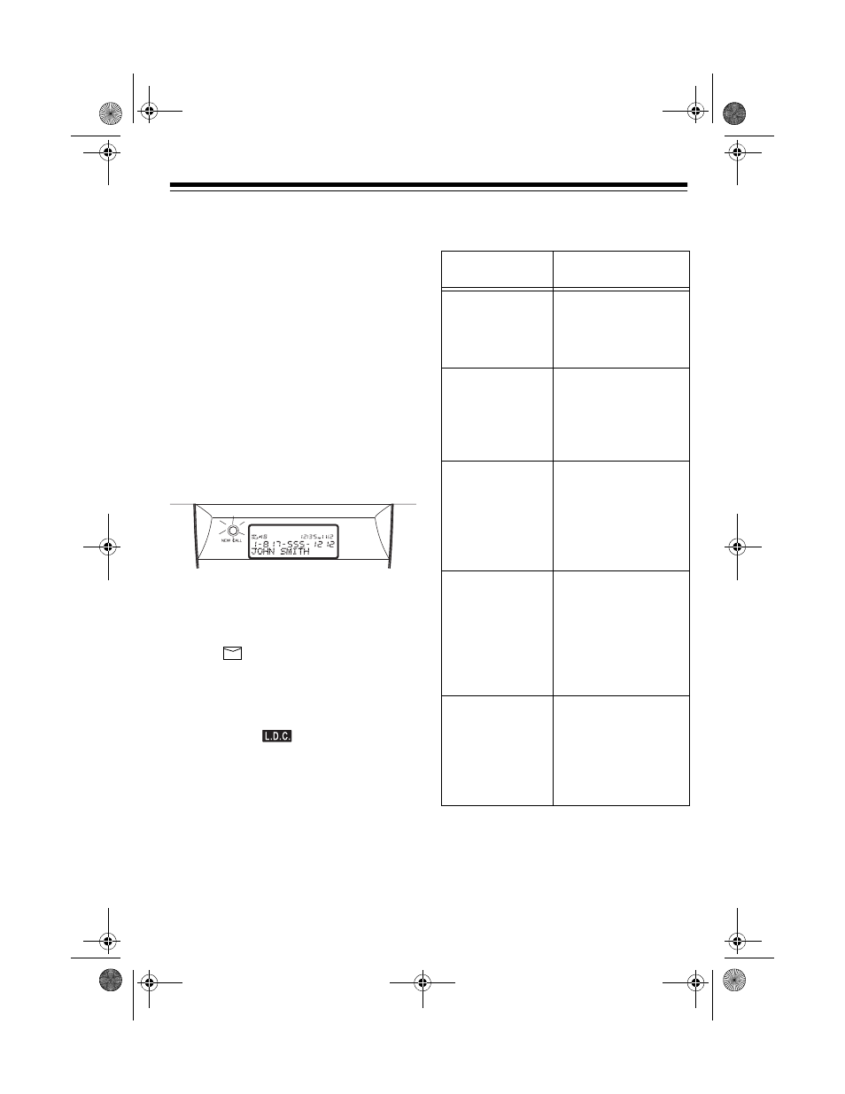 Caller id operation, Caller id messages | Radio Shack CID-927 User Manual | Page 11 / 16