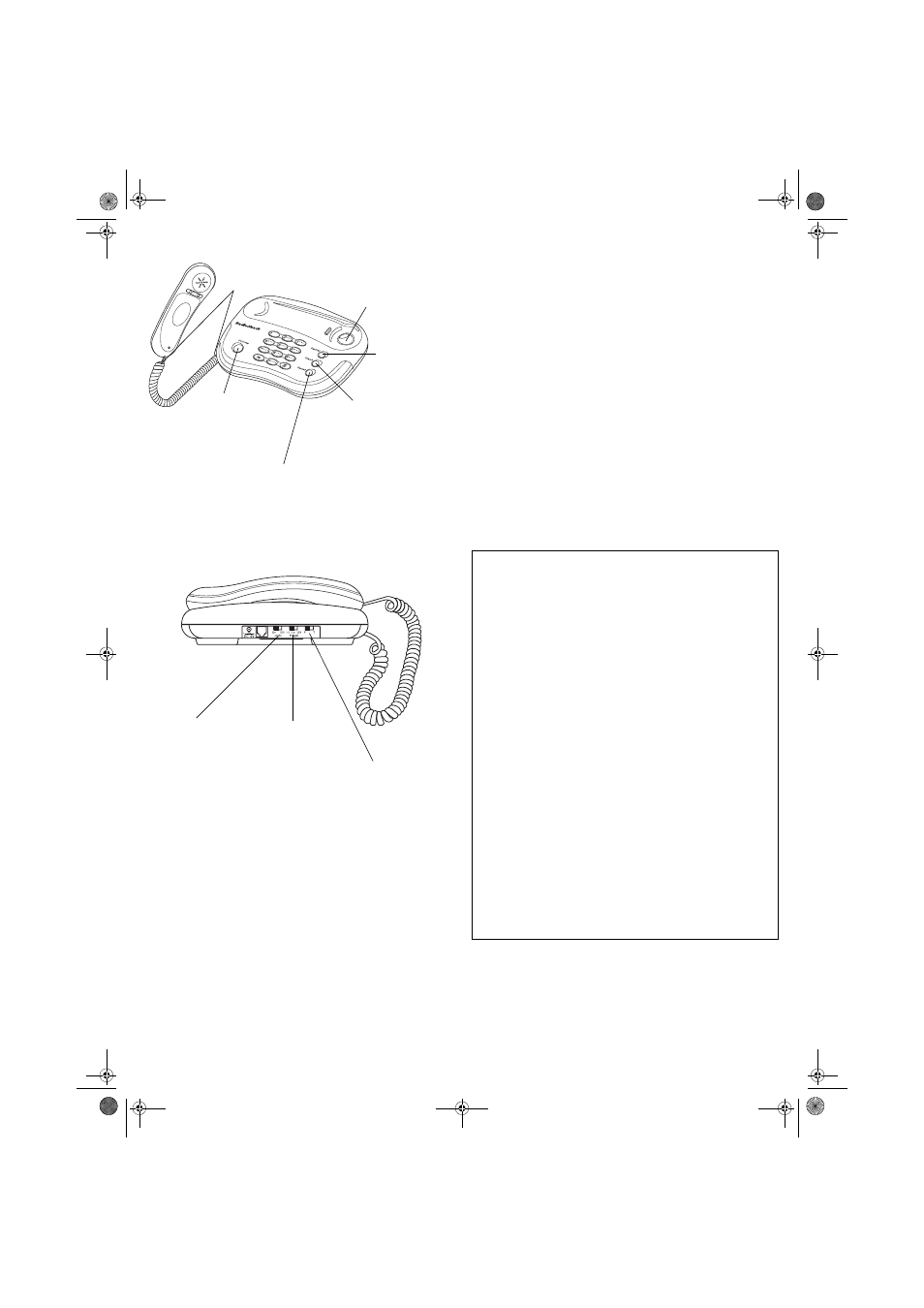 Using the phone care | Radio Shack ET-3204 User Manual | Page 2 / 2