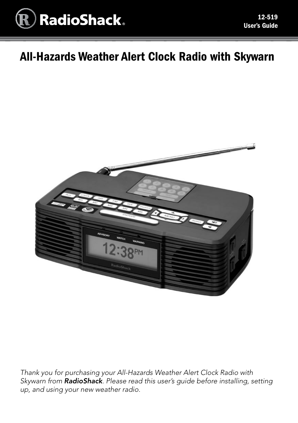 Radio Shack 12-519 User Manual | 24 pages