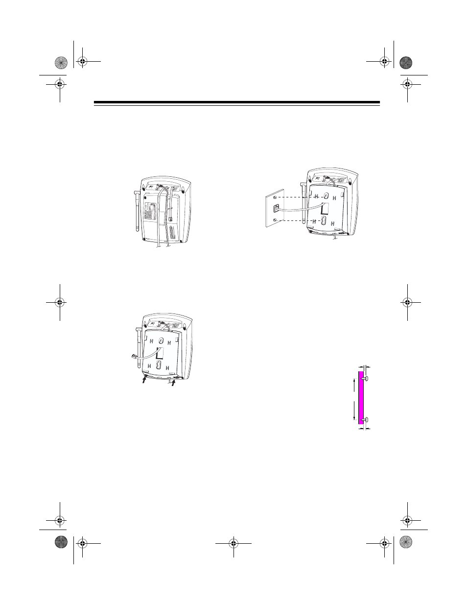 Directly on a wall | Radio Shack ET-689 User Manual | Page 9 / 24