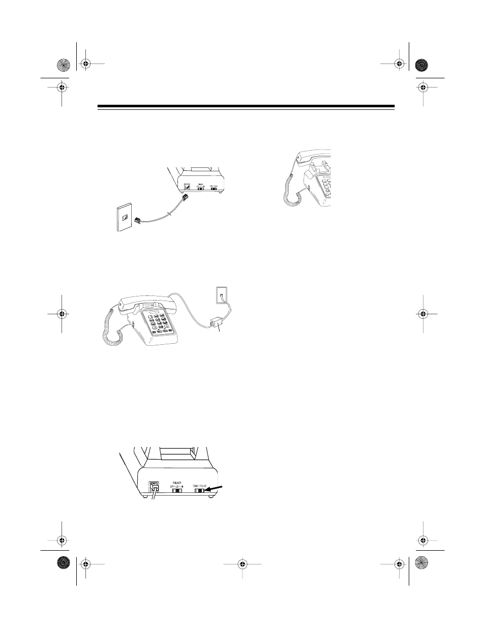 Setting the dialing mode, Confirming the line numbers | Radio Shack ET-651 User Manual | Page 3 / 8