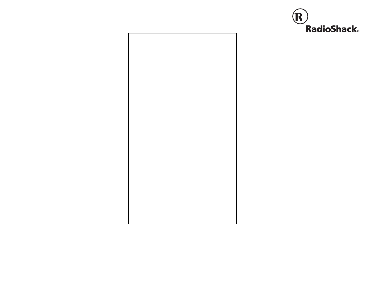 Radio Shack ET-501 User Manual | 2 pages