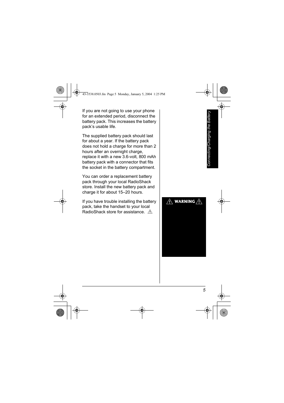 Radio Shack 43-3571 User Manual | Page 5 / 8
