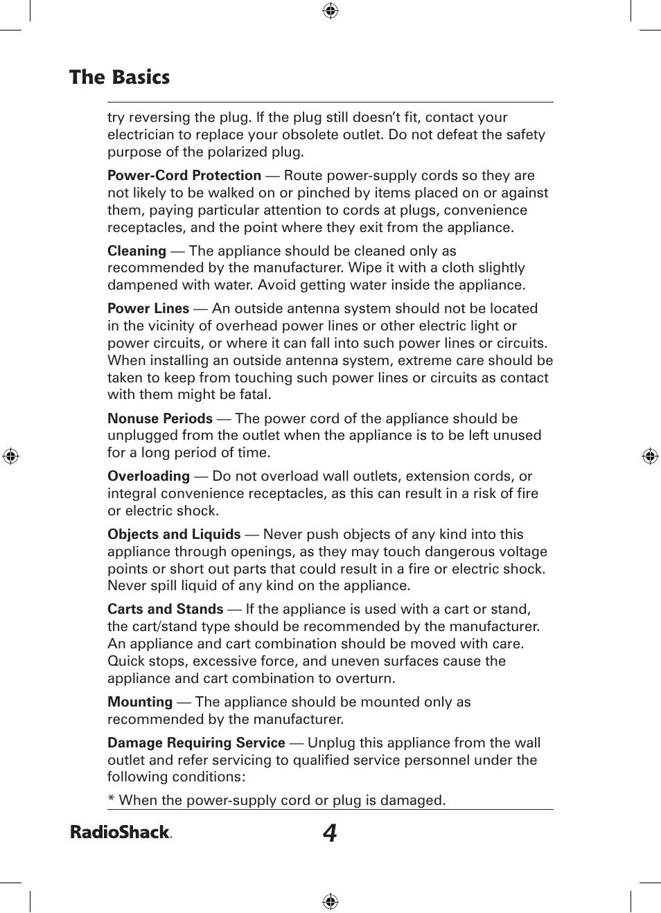Radio Shack 32-2057 User Manual | Page 4 / 20