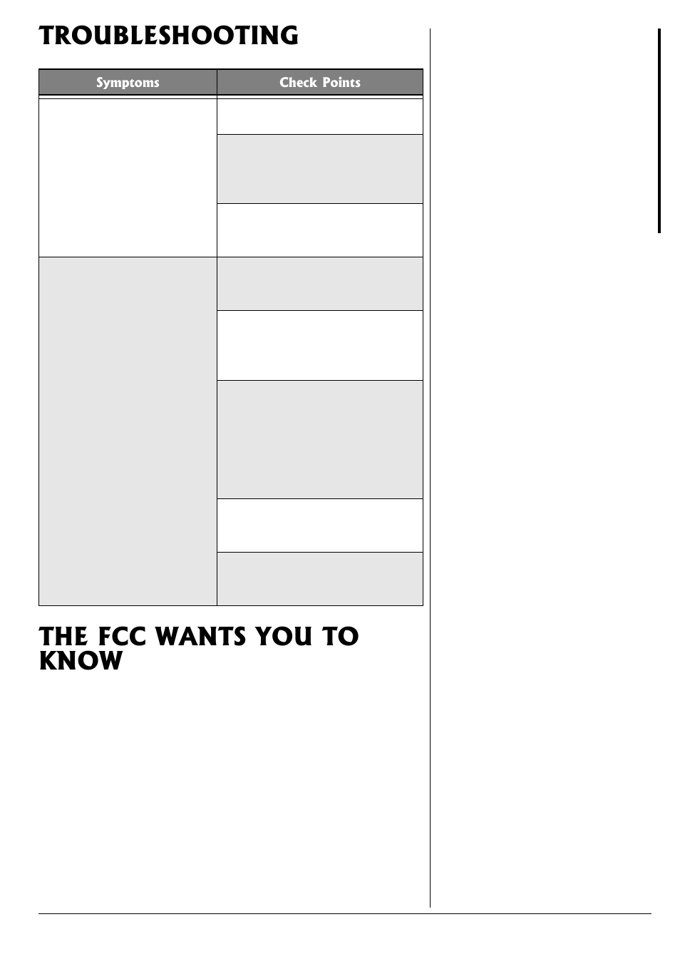 Troubleshooting the fcc wants you to know | Radio Shack 49-2534 User Manual | Page 9 / 12