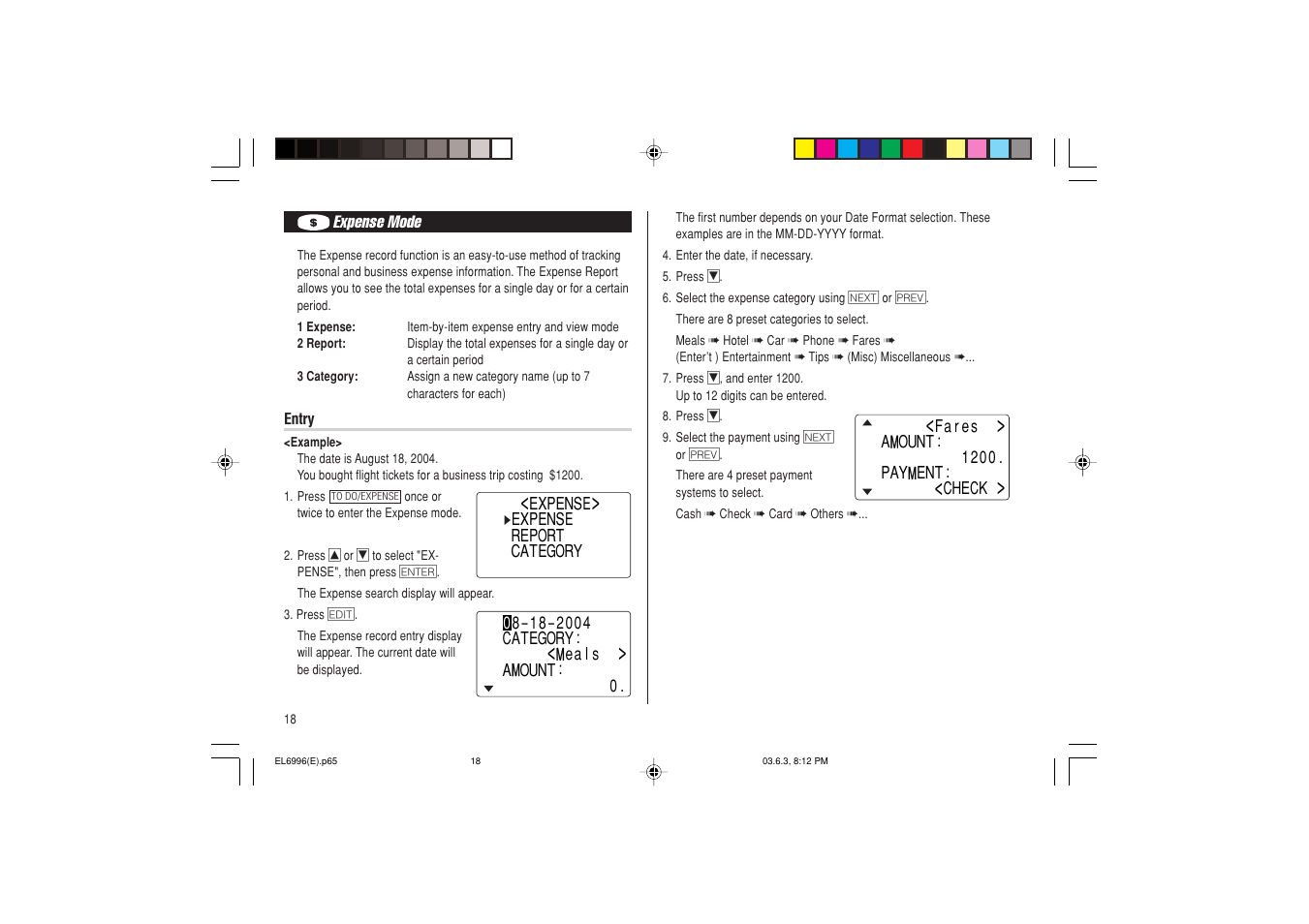 Radio Shack EL-6996 User Manual | Page 20 / 40