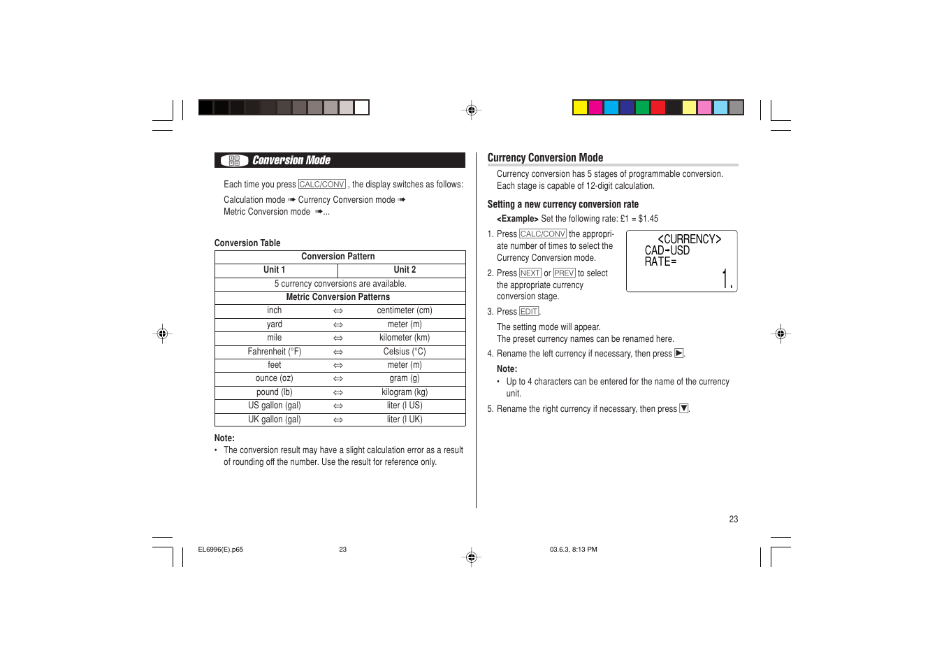 Radio Shack EL-6996 User Manual | Page 25 / 40
