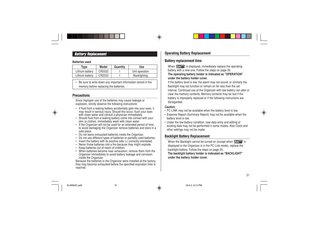 Radio Shack EL-6996 User Manual | Page 33 / 40