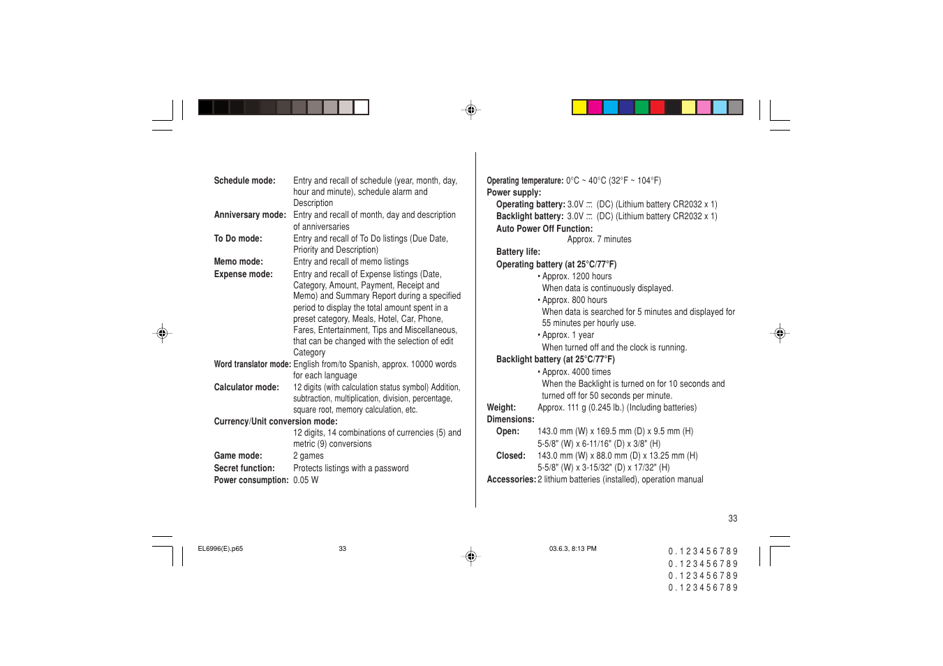 Radio Shack EL-6996 User Manual | Page 35 / 40