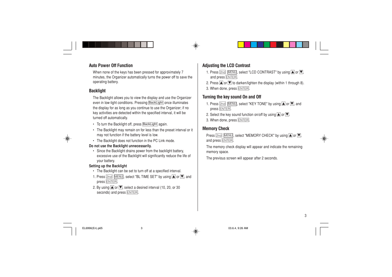 Radio Shack EL-6996 User Manual | Page 5 / 40