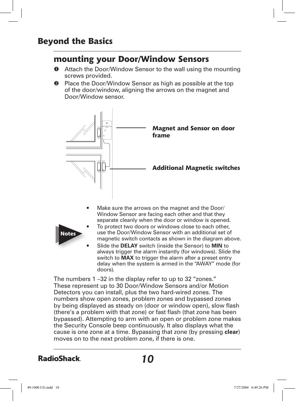Radio Shack 49-1000 User Manual | Page 10 / 32
