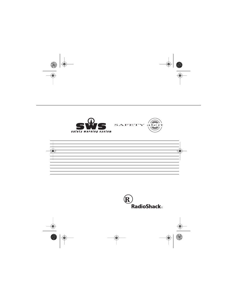 Radio Shack Detector User Manual | 32 pages